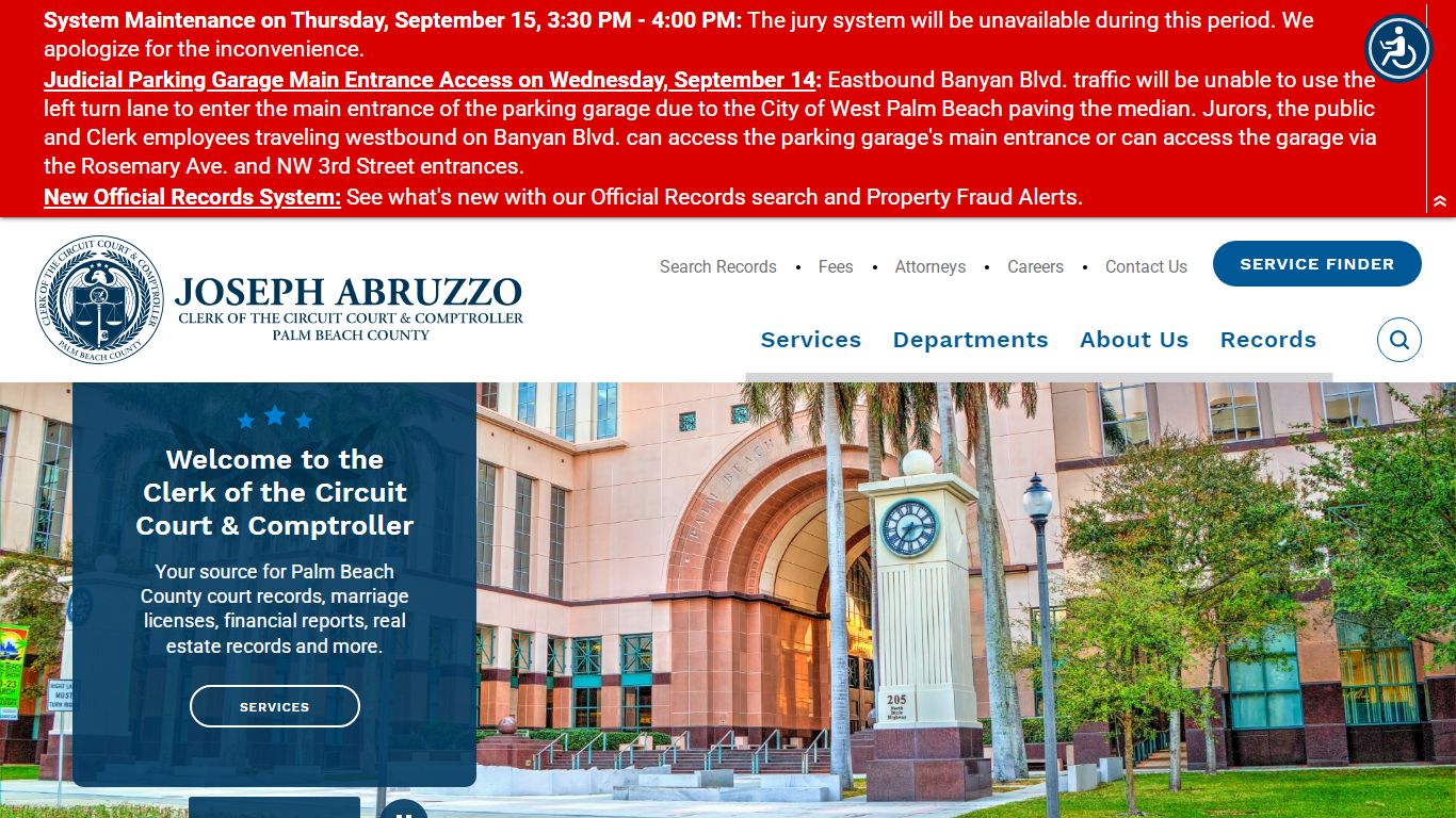 Clerk of the Circuit Court & Comptroller, Palm Beach County | Home